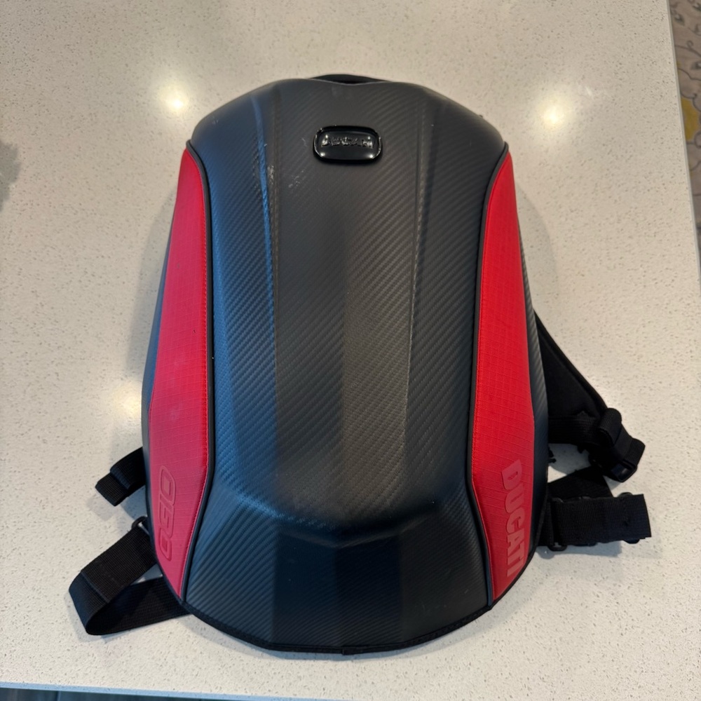 Ducati Black and Red Backpack